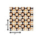 7" x 7" Black And White Peel And Stick Removable Tiles