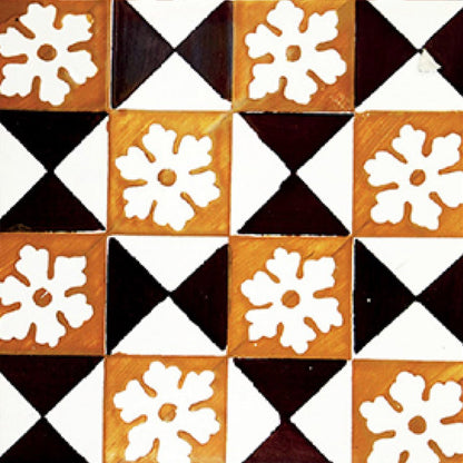 7" x 7" Black And White Peel And Stick Removable Tiles