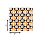 7" x 7" Black And White Peel And Stick Removable Tiles