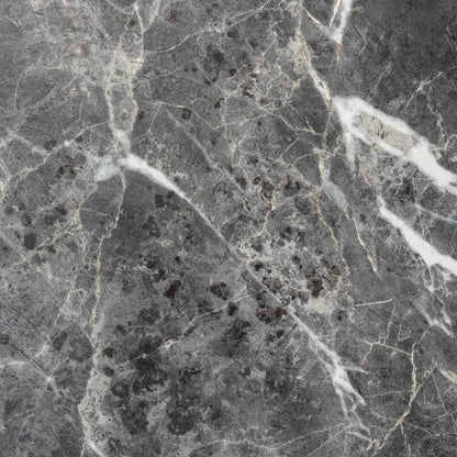 47" Black and Silver Wood And Metal Cross Legs Coffee Table