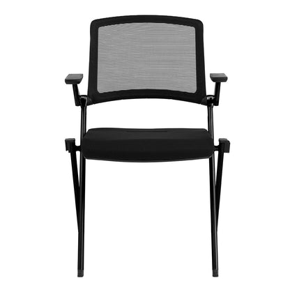 Set of Two Black Mesh Conference Office Chair