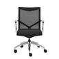 Black and Silver Adjustable Swivel Mesh Rolling Office Chair