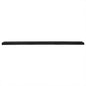 75" Black Wooden Wall Mounted Floating Shelf