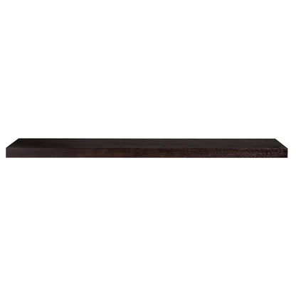 75" Espresso Wooden Wall Mounted Floating Shelf