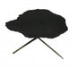 Set of Two Brown Stone and Iron Free Form Bunching Coffee Tables