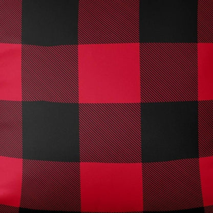 Red and Black Buffalo Plaid Throw Pillow