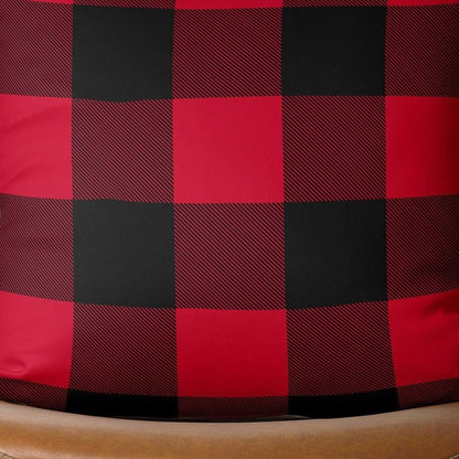 Red and Black Buffalo Plaid Throw Pillow