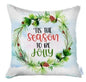 Set of 4 Tis the Season Christmas Throw Pillow Covers