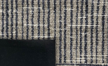 2' X 4' Modern Geo Lines in Squares Washable Floor Mat