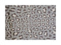 2' X 3' Gray And Ivory Animal Print Shag Area Rug