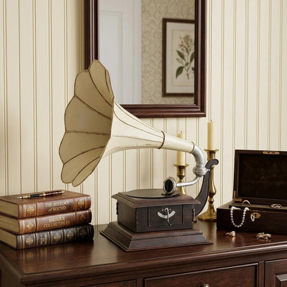 c1911 HMV Gramophone Built to Scale Model Sculpture