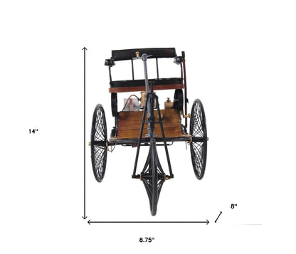 c1886 Three Wheeled Mercedes Benz Motor Car Sculpture