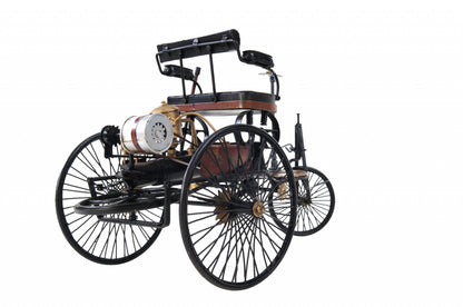 c1886 Three Wheeled Mercedes Benz Motor Car Sculpture