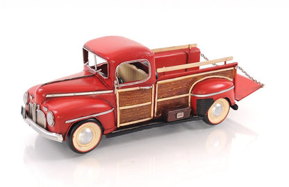 6" Red Metal Hand Painted Model Car