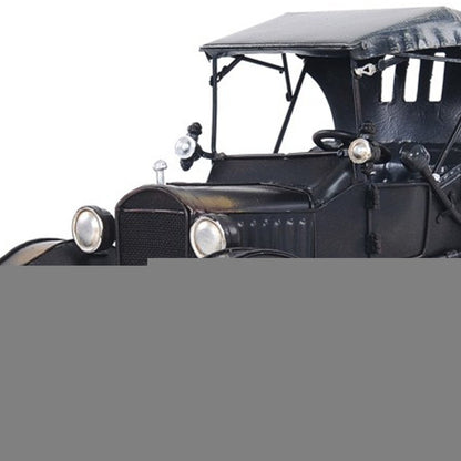 12" Black Metal c1908 Ford Model Car Tabletop Sculpture