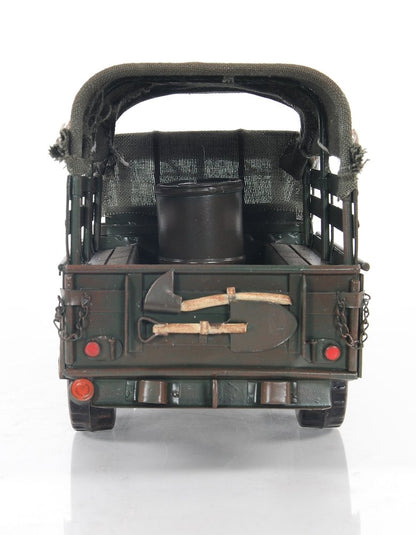 7" Green Metal Hand Painted Model Car