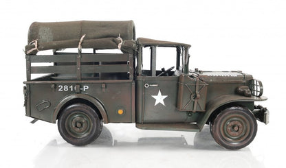 7" Green Metal Hand Painted Model Car