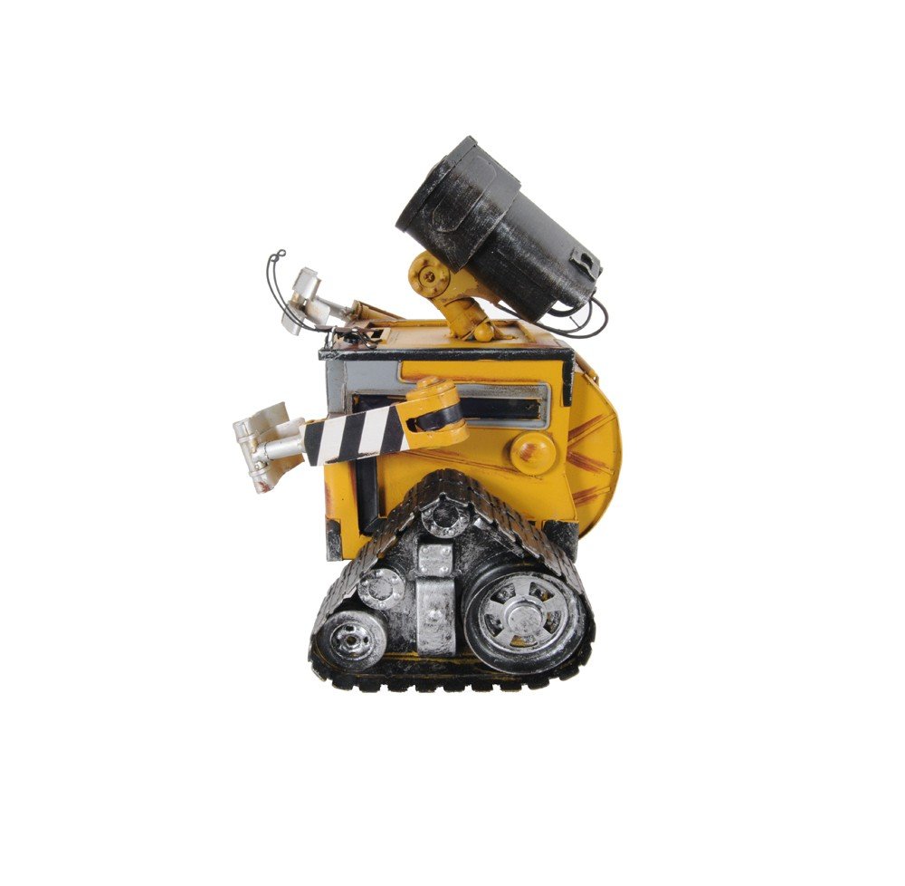 9" Yellow Metal Hand Painted Figurine