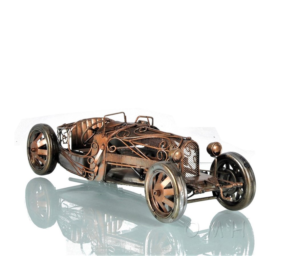 4" Silver Metal Hand Painted Model Car
