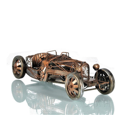 4" Silver Metal Hand Painted Model Car