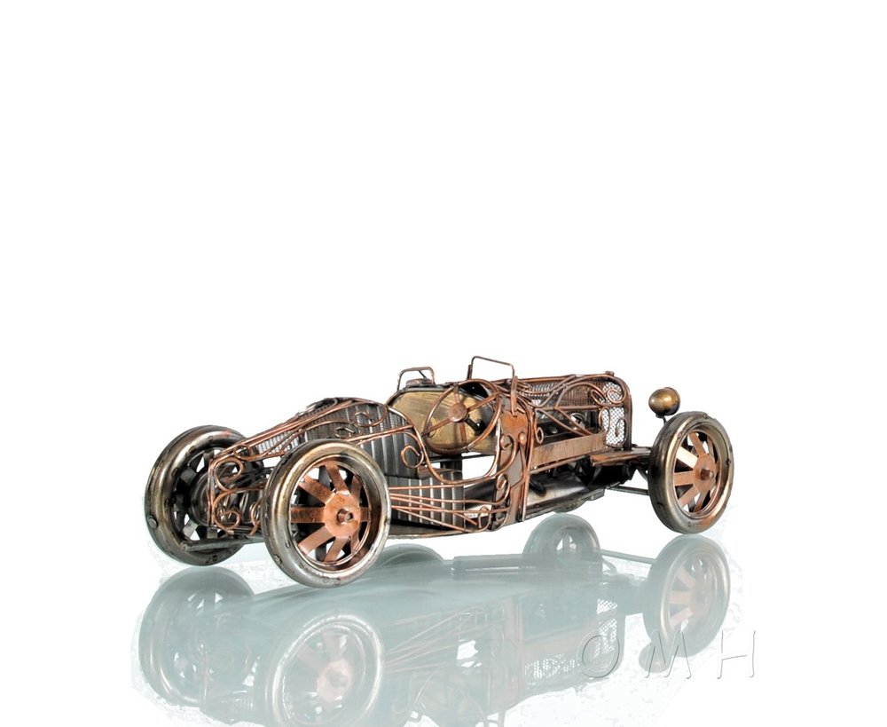 4" Silver Metal Hand Painted Model Car