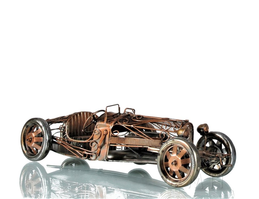 4" Silver Metal Hand Painted Model Car