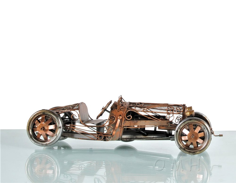 4" Silver Metal Hand Painted Model Car