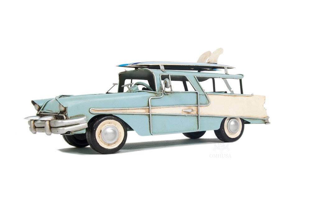 5" Blue Metal Hand Painted Model Car