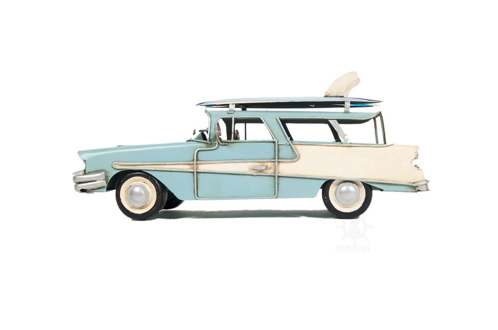 5" Blue Metal Hand Painted Model Car