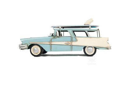5" Blue Metal Hand Painted Model Car