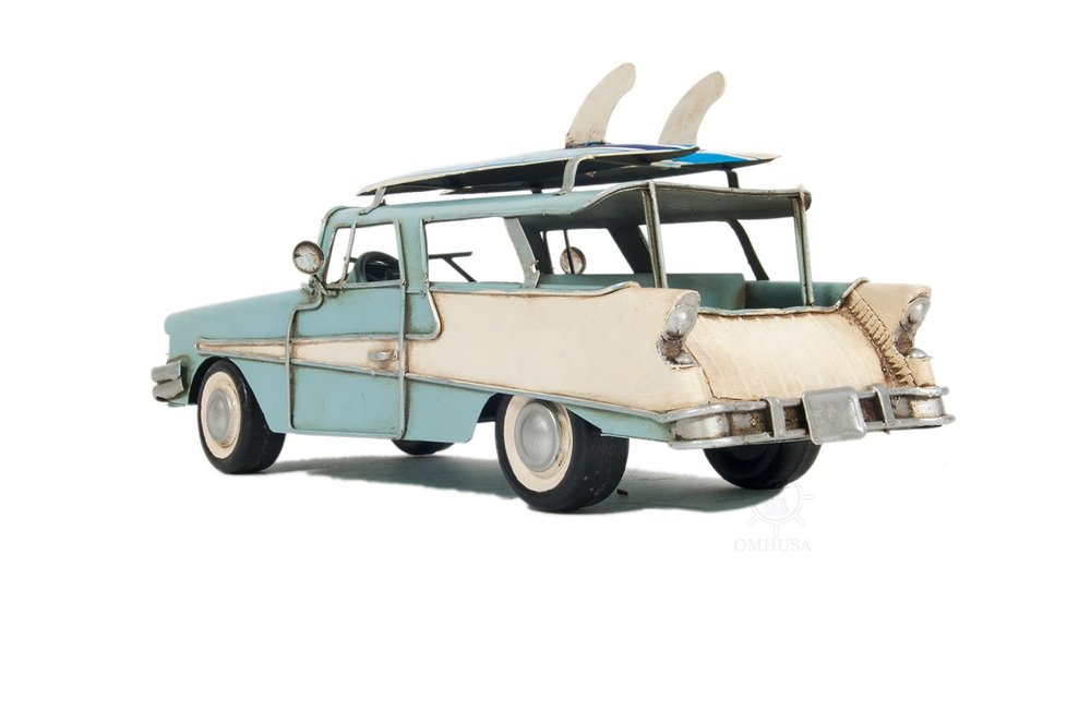5" Blue Metal Hand Painted Model Car