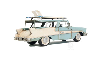 5" Blue Metal Hand Painted Model Car