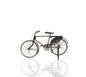 5" Gray Metal Hand Painted Bicycle Sculpture