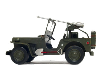 6" Green Metal Hand Painted Model Car