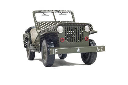 7" Green Metal Hand Painted Model Car