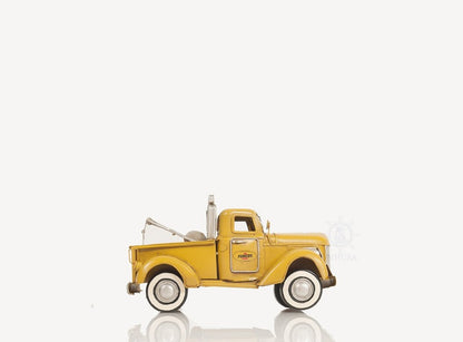 7" Yellow Metal Hand Painted Model Car