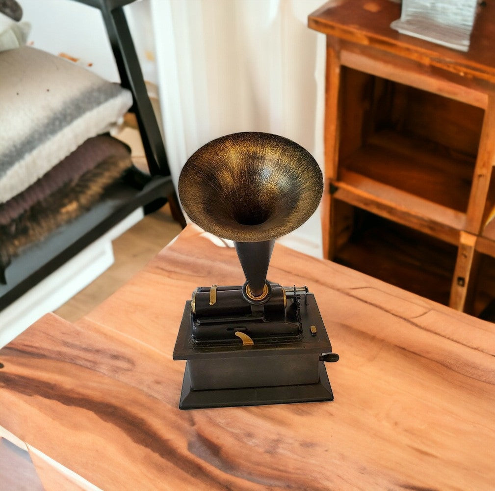 c1901 Edison Standard Phonograph Replica Sculpture