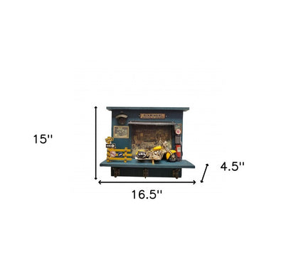 17" Green And Yellow Metal