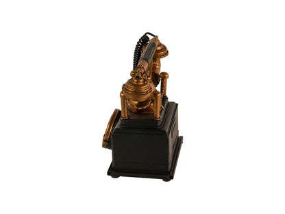 7" Gold Metal Hand Painted Figurine