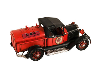 5" Red And Black Metal Hand Painted Model Car