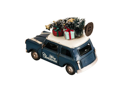 4" Blue Metal Hand Painted Model Car