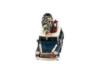 4" Blue Metal Hand Painted Model Car
