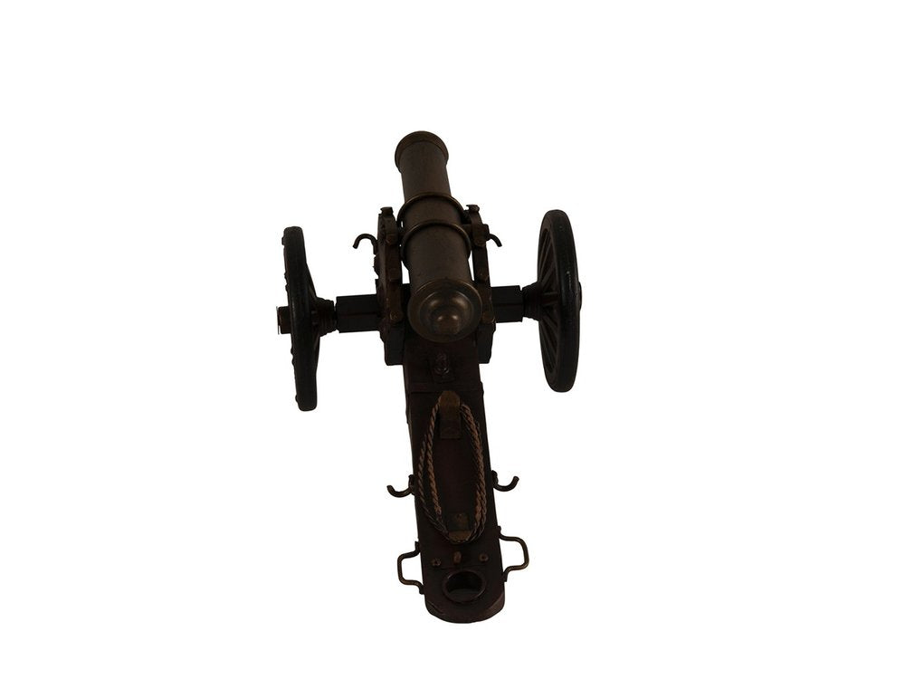 6" Dark Brown Metal Hand Painted Figurine