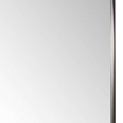 60" Gray Metal Framed Full Length Hanging Mirror