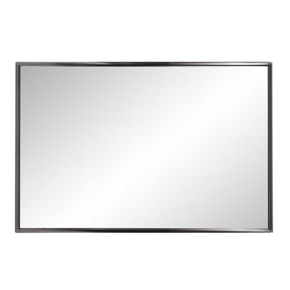 36" Gray Metal Framed Accent Mirror