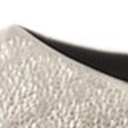 10" Silver Cylinder Aluminum Table Vase