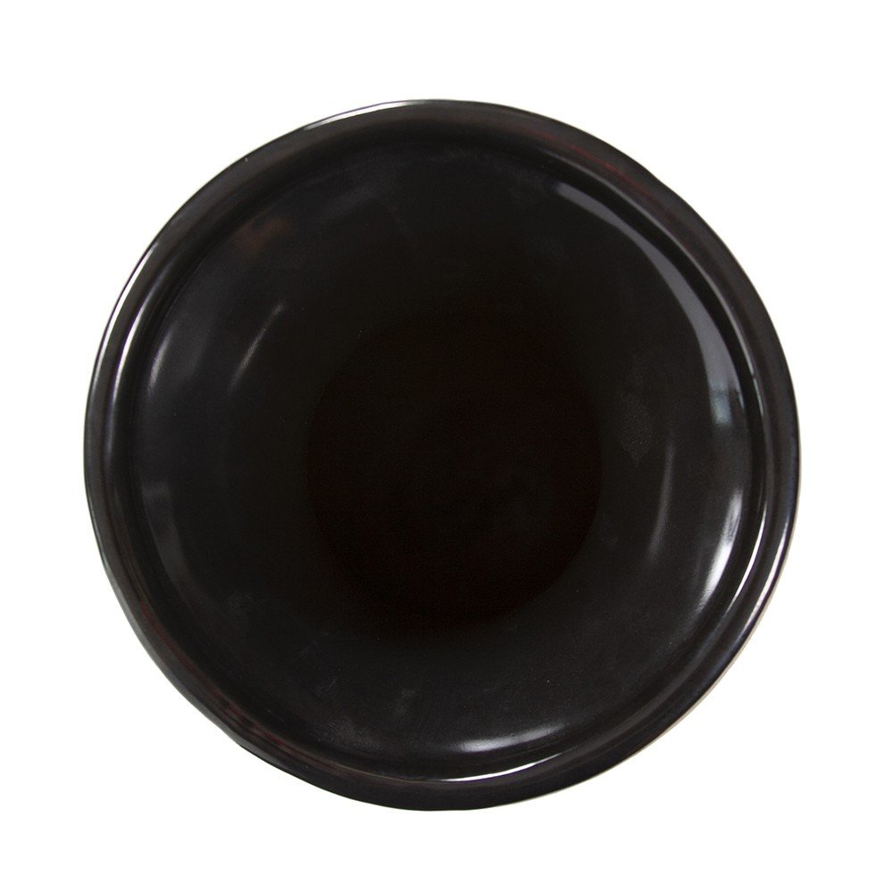 31" Beige And Brown Striped Bud Ceramic Floor Vase