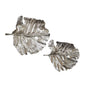 Set of Two Gray Aluminum Novelty Hanging Dimensional Sculpture