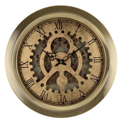 3" Gold Iron Wall Clock