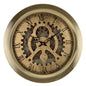 3" Gold Iron Wall Clock